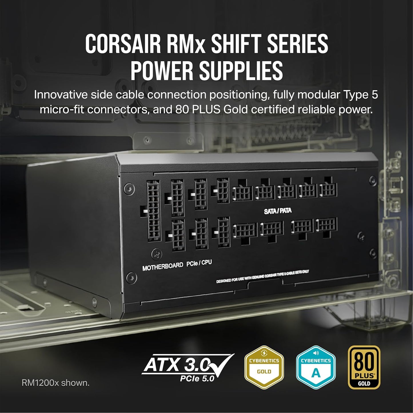 Corsair CP-9020254-NA RM1200x Shift 1200W Fully Modular PSU