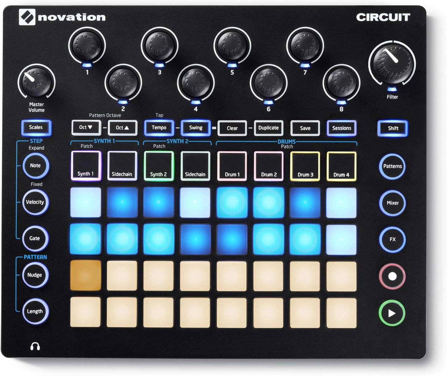 Novation Circuit Groove Box Sampler, Synth & Drum Machine