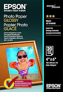 Epson C13S042546 10x15cm Glossy Photo Paper 20-Pack