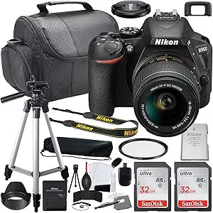 Nikon D5600 DSLR 18-55mm Lens Bundle (Renewed)