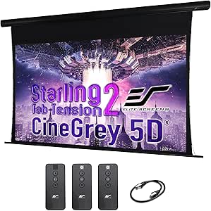 Elite Screens STT120U2HD5-E12 120" CineGrey 5D Tab-Tension Projector Screen