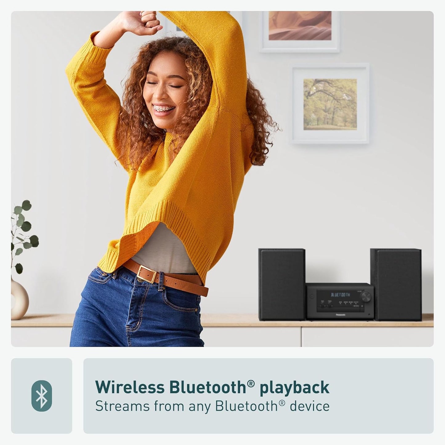 Panasonic SCPM700 80W Bluetooth Compact Stereo System