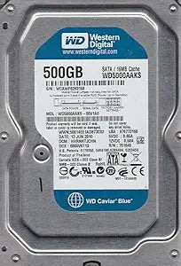 Western Digital WD5000AAKS 500GB SATA 3.5" Hard Drive