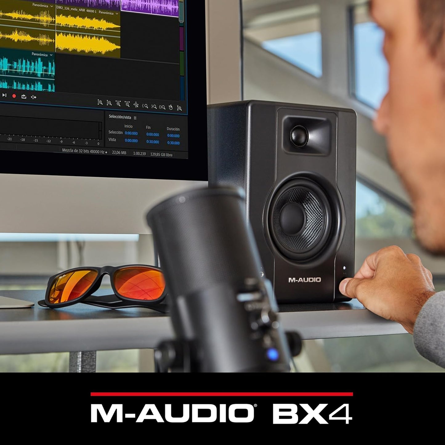 M-Audio BX4 Studio Monitors - 4.5 Inch PC Speakers