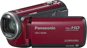 Panasonic HDC-SD80EG9R Full HD Camcorder SD Slot