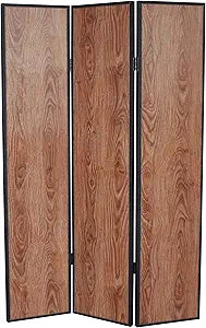 Misc 3 Panel Foldable Wooden Room Divider