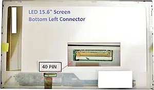 HP 2000-2D09WM Laptop Screen - 15.6" LED, Bottom Left Connector