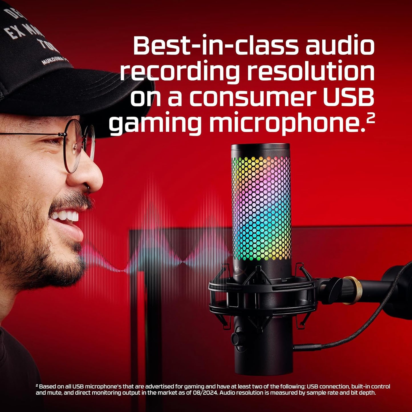 HyperX 9A273AA QuadCast 2 S RGB USB Microphone
