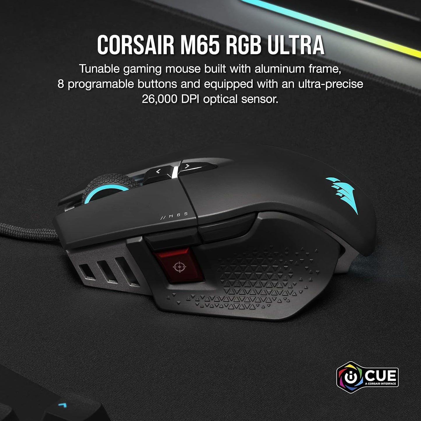 Corsair M65 RGB Ultra Tunable FPS Gaming Mouse Renewed