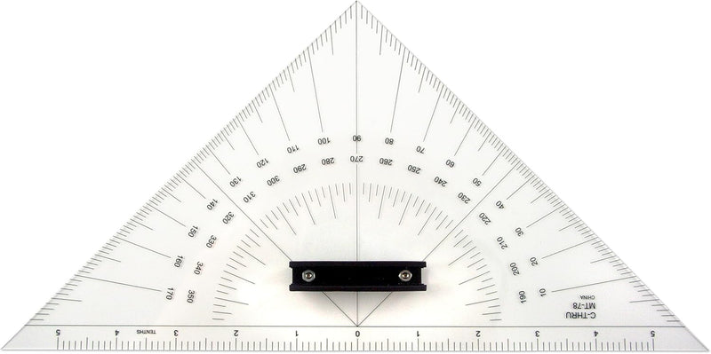 Westcott MT-78 Marine Triangle Clear Drafting Tool — main product image