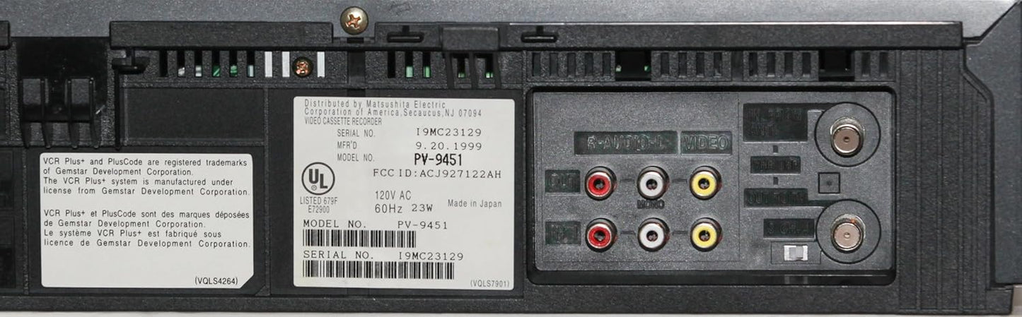 Panasonic PV-9451 Hi-Fi VCR with VCR Plus+