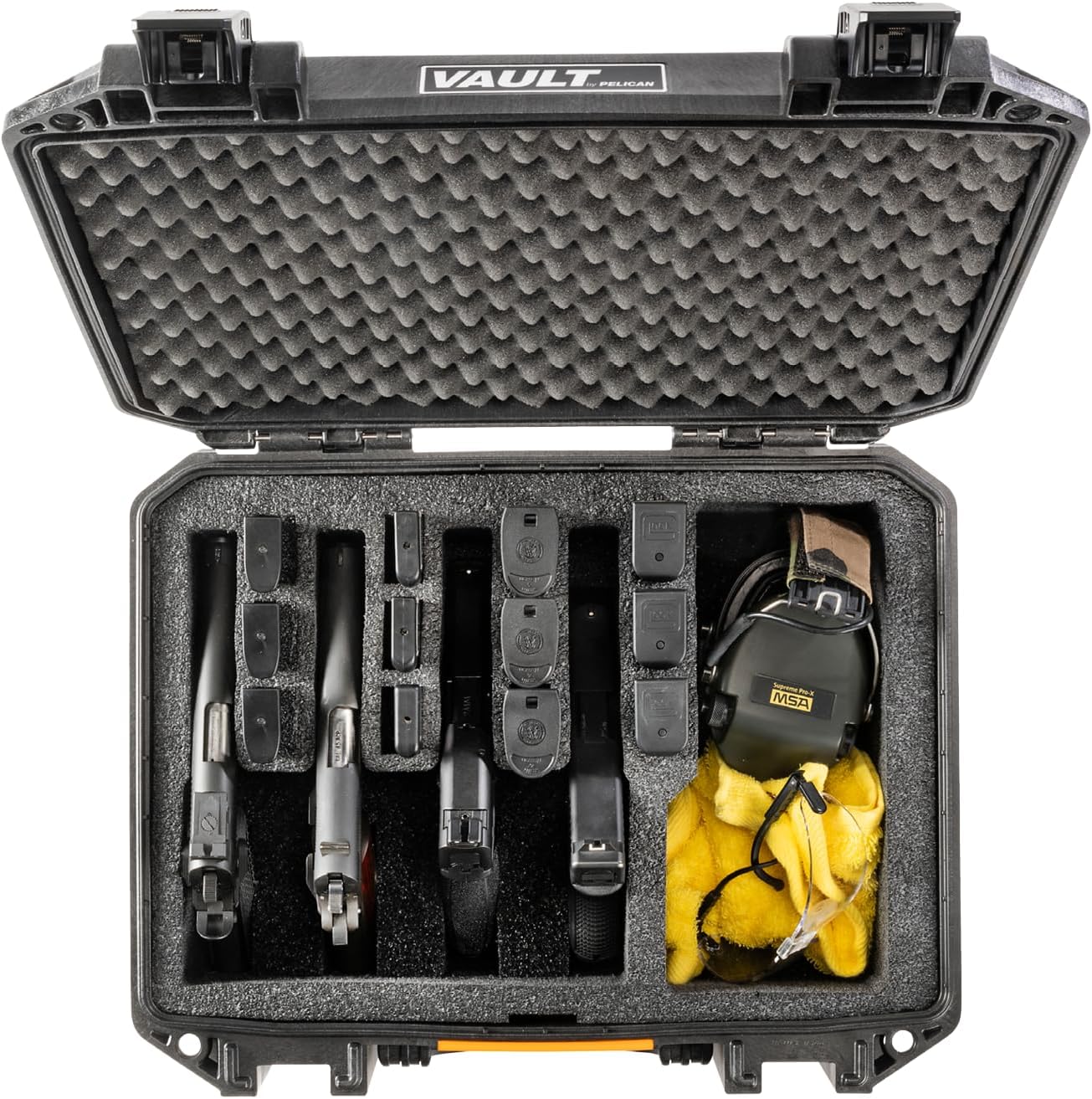 Pelican Vault Pistol Case - Pre-Cut Foam - Custom