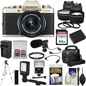 Fujifilm K-103243-03 X-T100 15-45mm Lens Camera Kit