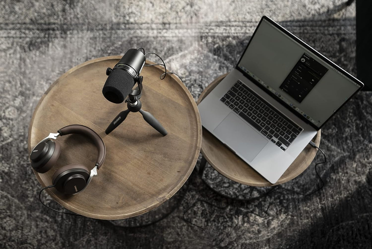 Shure MV7-K-BNDL USB Podcast Microphone with Tripod