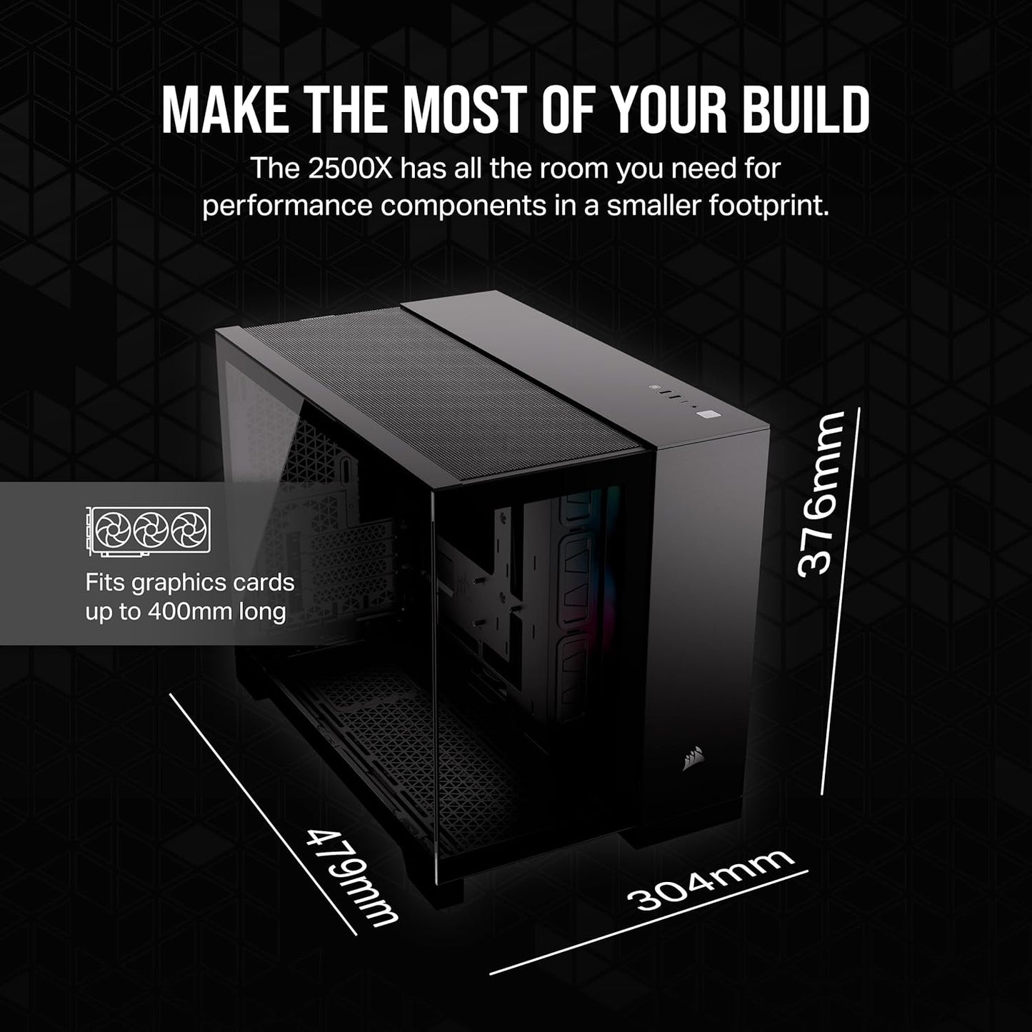 Corsair CC-9011267-WW iCUE LINK 2500X RGB mATX PC Case