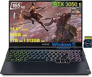 Lenovo Legion 5 15 Gaming Laptop Ryzen 7 RTX 3050 Ti