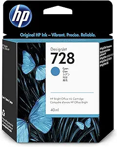 HP 728 F9J63A Cyan DesignJet Ink Cartridge