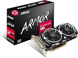 MSI V341-077R Radeon RX 570 Armor 4GB OC Graphics Card — main product image
