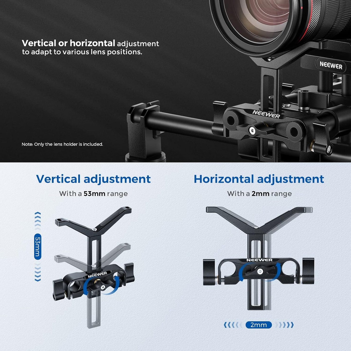 Neewer 10100887 Telephoto Lens Support Bracket