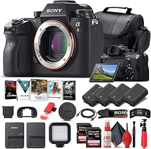 Sony ILCE9/B Alpha a9 Mirrorless Camera Bundle (Renewed)