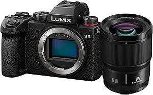 Panasonic DC-S5BODY85 LUMIX S5 Full-Frame Mirrorless Camera + 85mm Lens