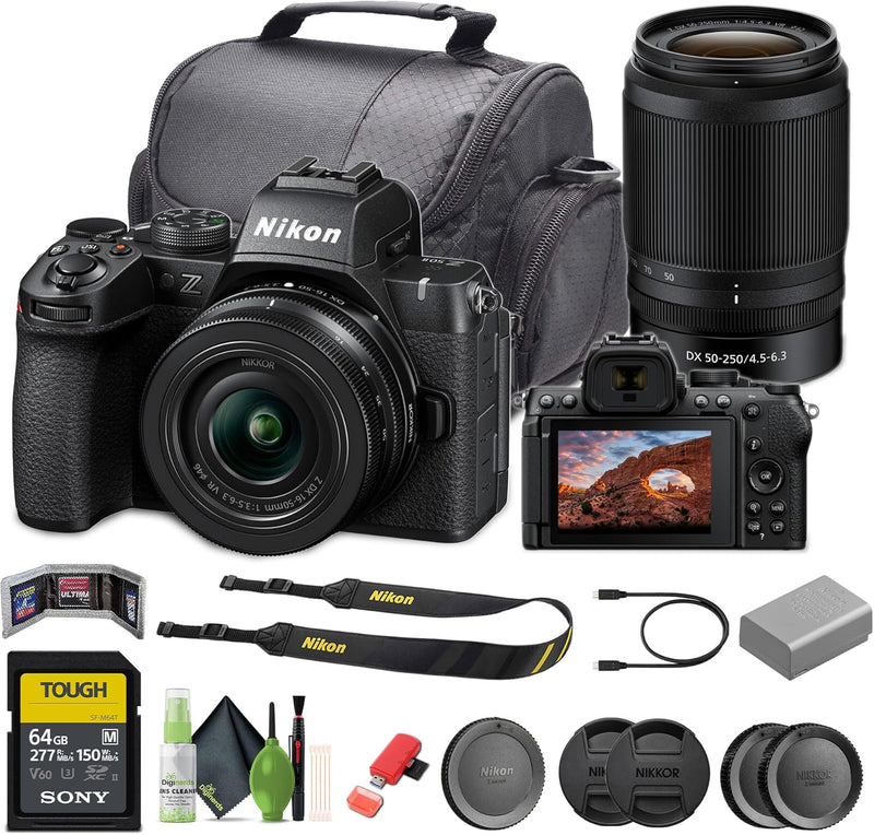 Nikon 1788 Z50 II Mirrorless Camera w/ 16-50mm & 50-250mm Lens Kit — main product image
