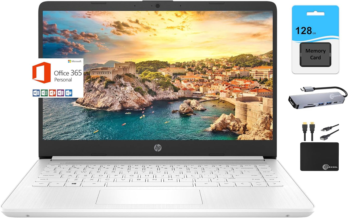 HP Newest 14 Inch Student Laptop Intel 8GB 192GB Win11