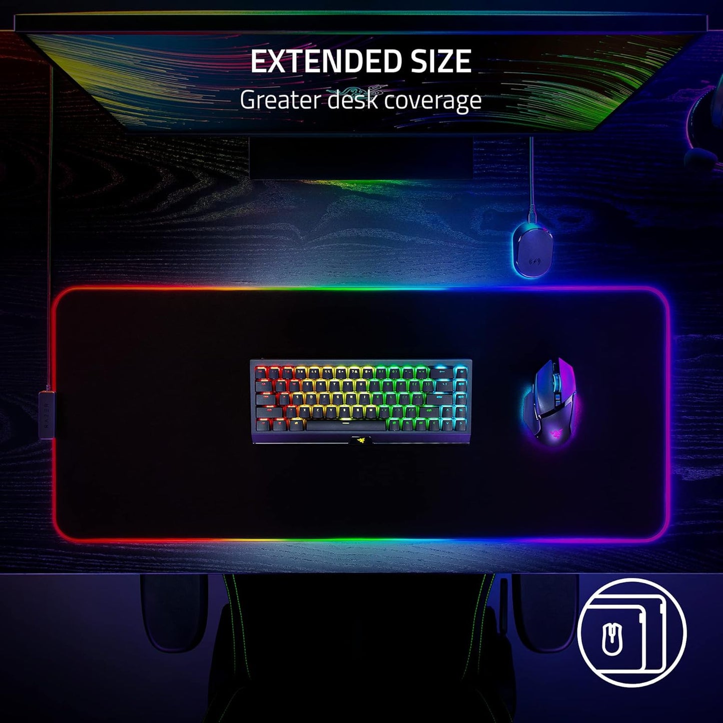 Razer RZ02-04490100-R3U1 Strider Chroma RGB Mouse Mat