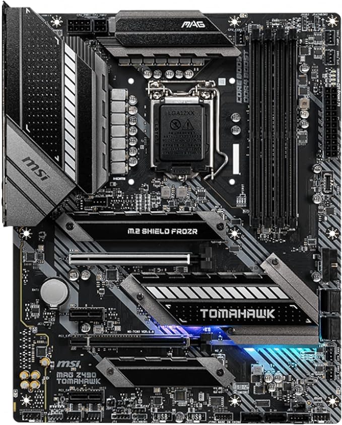MSI MAG Z490 Tomahawk ATX Gaming Motherboard