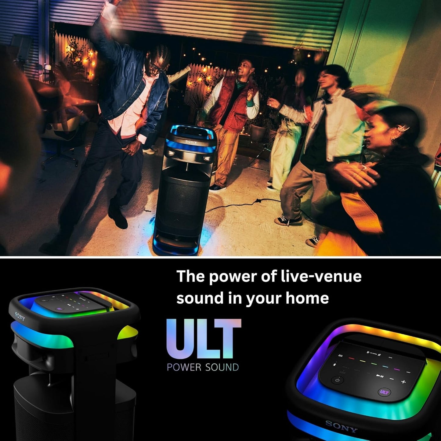 Sony ULT Tower 10 Party Speaker Karaoke Bundle (Black)