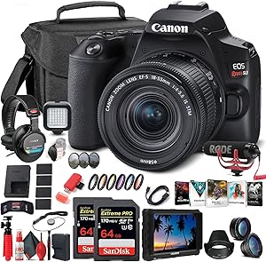 Canon 3453C002 EOS Rebel SL3 DSLR Bundle - 4K - Renewed