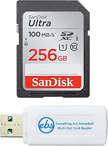 SanDisk 256GB Ultra SD Card Canon EOS Bundle
