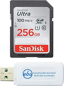SanDisk 256G_SD_Ultra_R6 Ultra 256GB SD Card Reader Bundle
