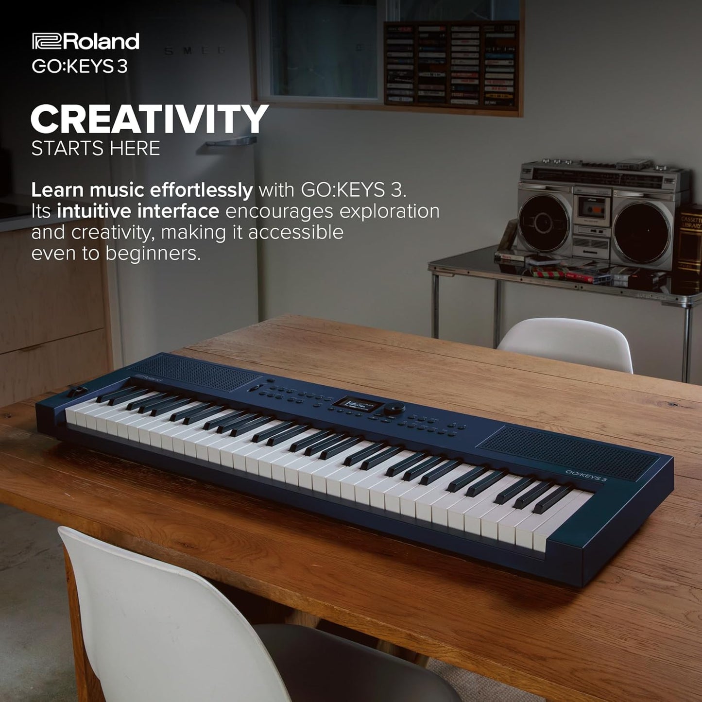 Roland GOKEYS3-MU 61-Note Music Creation Keyboard Blue