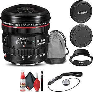 Canon 4427B002 EF 8-15mm f/4L Fisheye Lens Renewed