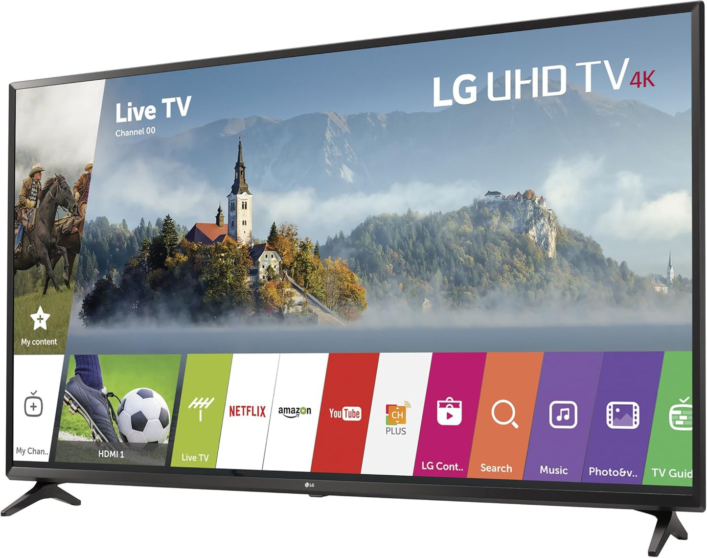 LG 49UJ6300 49-inch 4K Ultra HD Smart LED TV Renewed