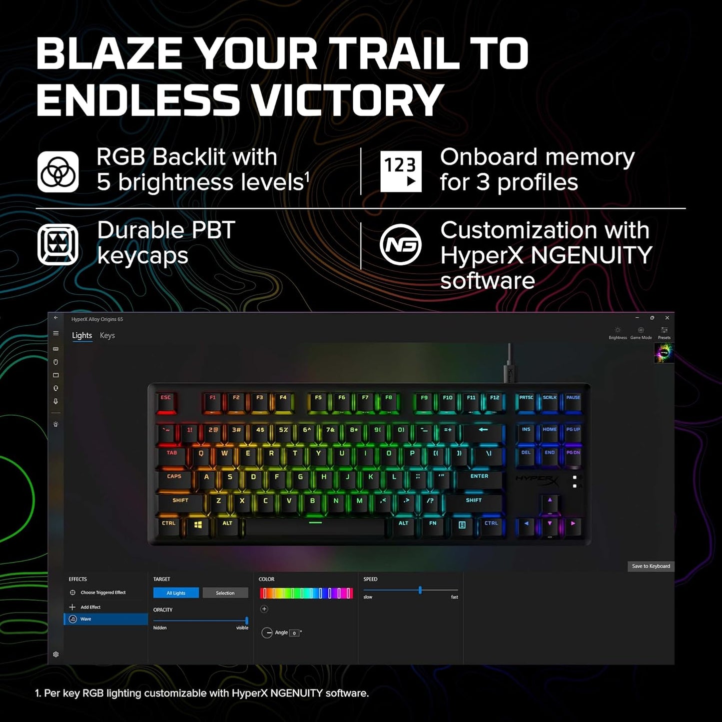 HyperX 639N8AA Alloy Origins Core TKL Mechanical Keyboard