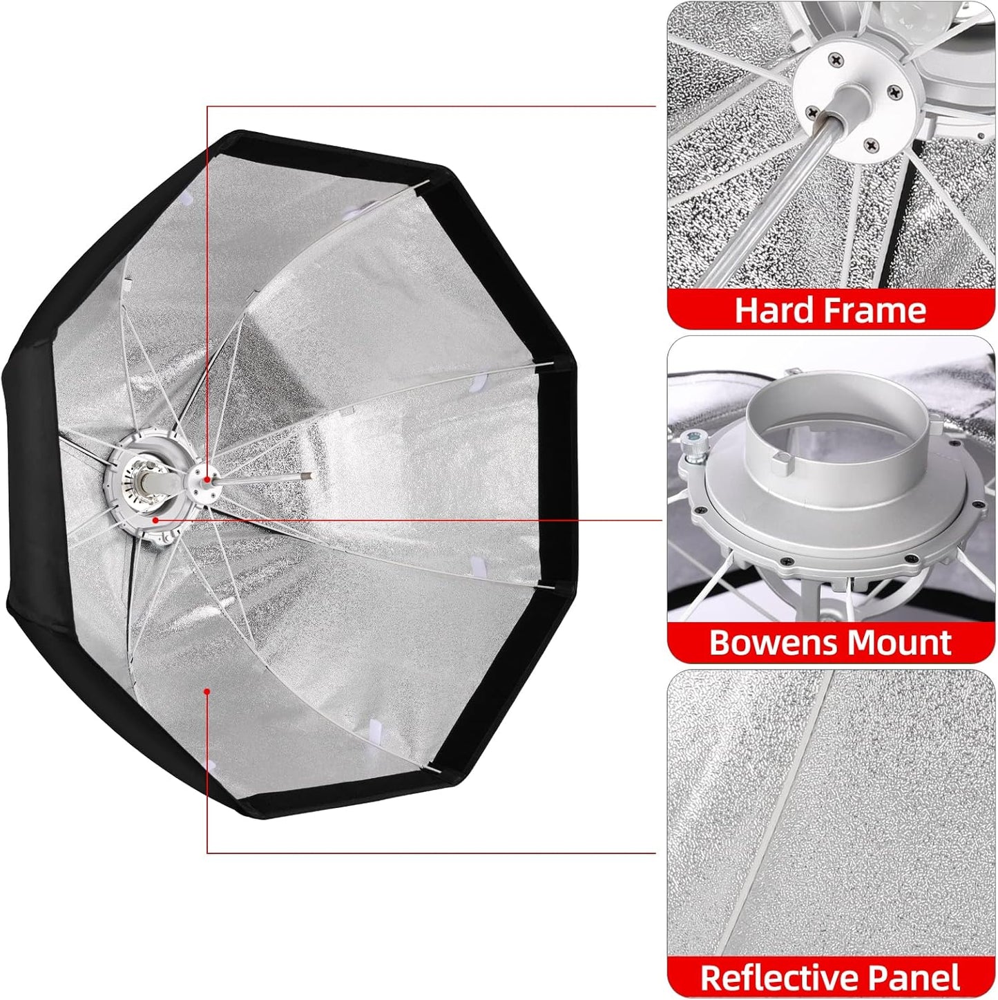 Godox 926500 SB-UE 47" Octagon Softbox with Grid Bowens Mount
