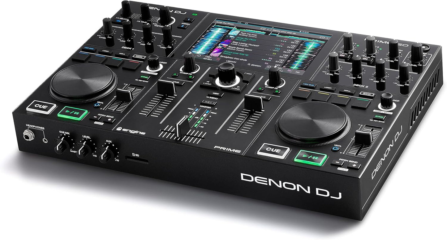 Denon DJ PRIMEGO Portable DJ Controller Mixer WIFI Streaming