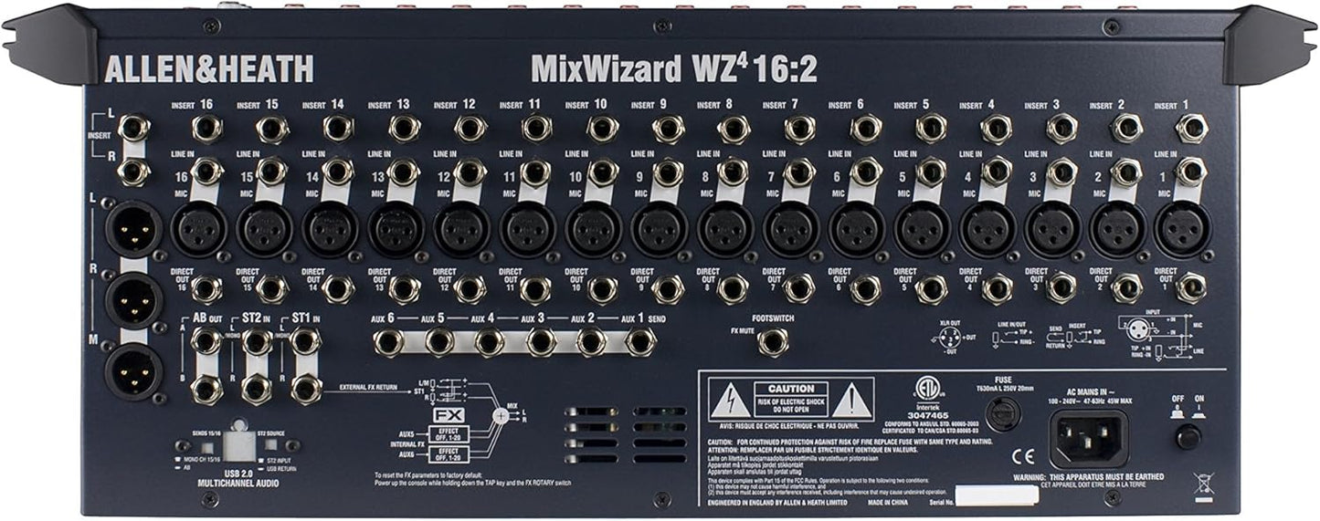 Allen & Heath AH-WZ4162 MixWizard 16:2 Rackmount Mixer