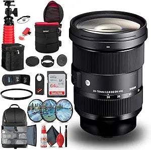 Sigma 578969 24-70mm f/2.8 Leica L Lens Bundle