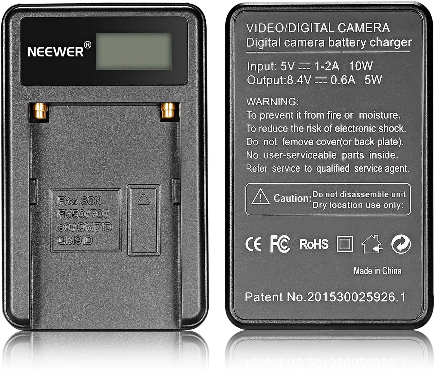 Neewer - NP-F550 Battery Charger Set - 2600mAh Batteries