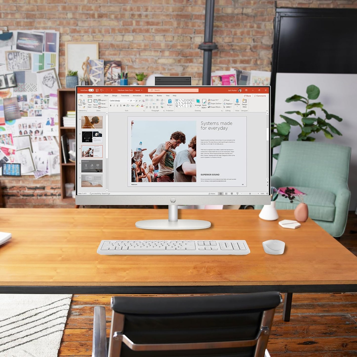 HP 27-cr1080 27-inch All-in-One Desktop Core Ultra 7