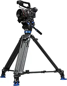 Benro A673TMBS8 S8 Twin Leg Aluminum Video Tripod