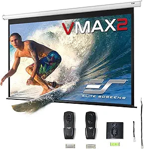 Elite Screens VMAX166XWH2 166-inch Electric Motorized Projector Screen