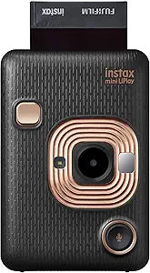 Fujifilm 16631813 Instax Mini Liplay Elegant Black Instant Camera