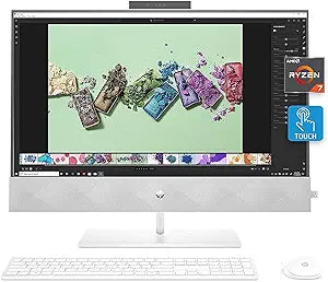 HP PAVILION 27 Ryzen 7 Touch All-in-One Desktop — main product image