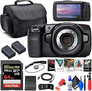 Blackmagic Design CINECAMPOCHDMFT4K Pocket Cinema Camera 4K Bundle