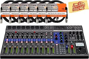 Zoom AUS-L12-COMBO-STD LiveTrak L-12 Mixer Recorder Bundle