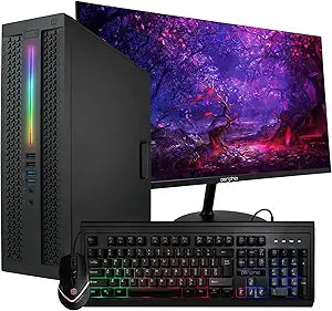 HP 800G1 EliteDesk SFF i5 Desktop PC & 24